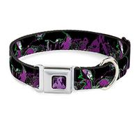 Buckle Down Dybz Dragon Maleficent Full Color Nero/Viola Collare