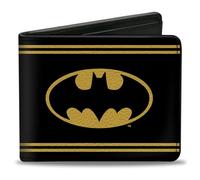 Buckle-Down Bifold Batman Accessori da Viaggio-Portafoglio bi-Fold, Multicolore, 4.0" x 3.5" Unisex-Adulto