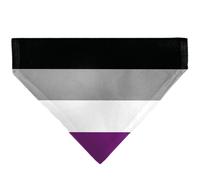 Buckle-Down Flag Asexual Black Gray White Purple Black Slip On CollarÊBandana On