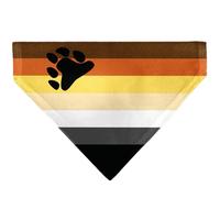 Buckle-Down Flag Bear Pride2 Black Brown Orange Yellow Tan White Gray Black Slip