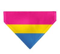 Buckle-Down Flag Pansexual Pink Yellow Blue Black Slip On CollarÊBandana Only