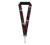 Buckle-Down Friday the 13th Lanyard, Friday the 13th Jason Mask4 Axe Blood Splat