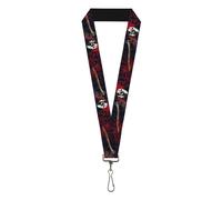 Buckle-Down Friday the 13th Lanyard, Friday the 13th Jason Mask4 Axe Blood Splat