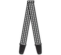 Buckle-Down GS-W31911 - Tracolla per chitarra, con borchie, larghezza 5 cm, lunghezza 73,66-137,2 cm