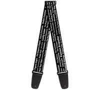 buckle-down gs-w32229 Prolissa "SEX Positions nero/bianco" tracolla per chitarra