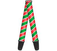 buckle-down gs-w35569 "Candy CANE4 bianco/rosso/verde" tracolla per chitarra