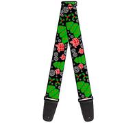 buckle-down gs-w35571 "Christmas collage nero/bianco/verde/rosso" tracolla per chitarra