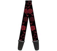 buckle-down gs-wsn020 Supernatural simboli Scattered nero/rosso - Tracolla per chitarra
