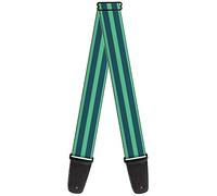 buckle-down Guitar strap - Stripes pastello verde/oliva - 5,1 cm - Larghezza 29 - 137,2 cm lunghezza