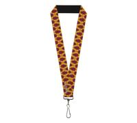 Buckle-Down Harry Potter Lanyard, Harry Potter Butterbeer Insect Icon Yellow Red