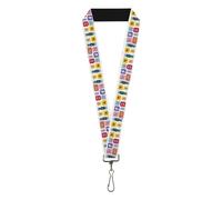 Buckle-Down Harry Potter Lanyard, Harry Potter Honeydukes Icons Collage White Mu