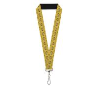Buckle-Down Harry Potter Lanyard, Harry Potter Hufflepuff House Pride Banner Yel