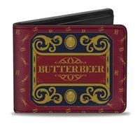 Buckle-Down Harry Potter Wallet, Bifold, Harry Potter Butterbeer Sign and Icons