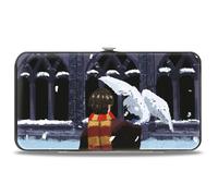 Buckle-Down Harry Potter Wallet, Hinged, Harry Potter and Hedwig Impressionist S