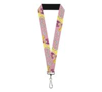 Buckle-Down Hasbro Lanyard, Candy Land Candy Cute Princess Lolly Pose Pink, Elas