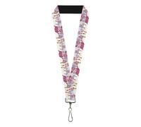 Buckle-Down Hasbro Lanyard, Candy Land Mr. Mint Pose and Candy Canes Multi Color