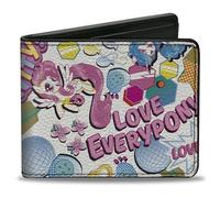 Buckle-Down Hasbro - Portafoglio, modello My Little Pony Love Everypony e icone multicolore, in pelle vegana
