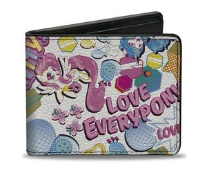 Buckle-Down Hasbro - Portafoglio, modello My Little Pony Love Everypony e icone multicolore, in pelle vegana