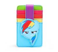 Buckle-Down Hasbro Portafoglio, Portafoglio con Personaggio, Porta Carte di Identità, My Little Pony Rainbow Dash Face Multicolore, Pelle Vegana
