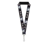 Buckle-Down Hell's Paradise Lanyard, Hells Paradise Kanji Title Logo and Gabimar