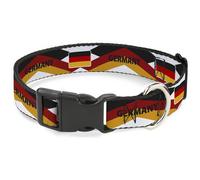 Buckle-Down International Soccer Fan Pet Collar, Dog Collar Plastic Buckle, Nati