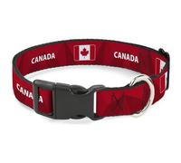 Buckle-Down International Soccer Fan Pet Collar, Dog Collar Plastic Buckle, Nati