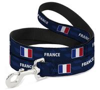 Buckle-Down International Soccer Fan Pet Leash, Dog Leash, National Team Pride S