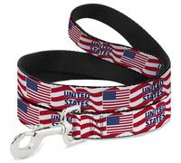 Buckle-Down International Soccer Fan Pet Leash, Dog Leash, National Team Pride S