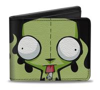 Buckle-Down Invader Zim Wallet, Bifold, Invader Zim GIR Dog Tongue Out Pose Blac