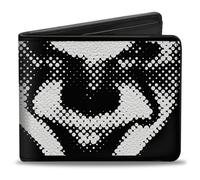 Buckle-Down IT Wallet, Bifold, It Pennywise Face Close Up Come Home Black White,