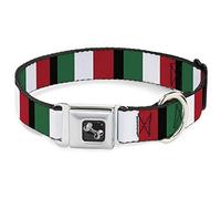 Buckle Down Italia Bandiere Collare Bone, medium/11 - 43,2 cm