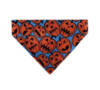 Buckle-Down Jack O Lanterns Blue Slip On Collar Bandana Only