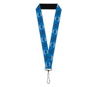 Buckle-Down KC Green Lanyard, This Is Fine Japanese Question Hound Flame Blue Bl