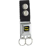 Buckle-Down Keychain-Batman Full Color Black/Yellow 4.5" x 1" Multi-colored