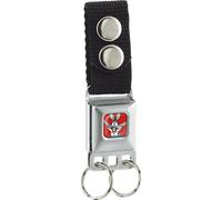 Buckle-Down Keychain-Bugs Bunny Face Full Color Red 4.5" x 1" Multicolor