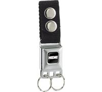 Buckle-Down Keychain-Hemi Bold Full Color Black/White 4.5" x 1" Multicolor