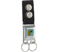 Buckle Down Keychain - Scooby & Shaggy BAKED Full Color Turquoise Green One Size