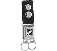 Buckle-Down Keychain-Soft Kitty Full Color Black 4.5" x 1" Multicolor