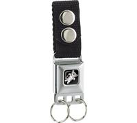 Buckle-Down Keychain-Soft Kitty Full Color Black 4.5" x 1" Multicolor