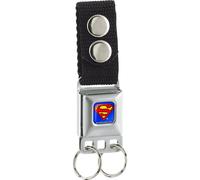 Buckle-Down Keychain - Superman Full Color Blue Accessory 4.5" x 1" Multicolor