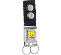 Buckle-Down Keychain-Tweety Face Close-up Full Color Yellow 4.5" x 1" Multicolor