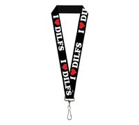 Buckle-Down Keys,Keychain,Wallet,ID Card Holder,with Quick Release Lanyard- I He