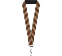 Buckle-Down Lanyard-1.0"-Americana Plaid2 22" x 1" Multicolor