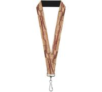 Buckle-Down Lanyard-1.0"-Bacon Stacked 22" x 1" Multicolor