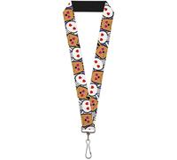 Buckle-Down Lanyard-1.0"-Bd Cartoon Close-up 22" x 1" Multicolor