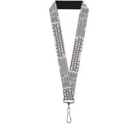 Buckle-Down Lanyard-1.0"-Bd Keyboard 22" x 1" Multicolor