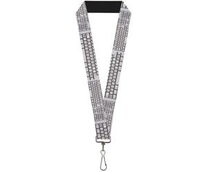 Buckle-Down Lanyard-1.0"-Bd Keyboard 22" x 1" Multicolor