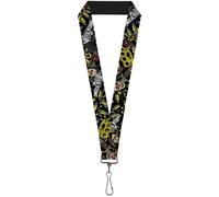 Buckle-Down Lanyard-1.0"-Born to Raise Hell Close-up Black 22" x 1" Multicolor