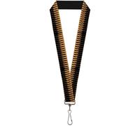 Buckle-Down Lanyard-1.0"-Bullets2 Orange/Black 22" x 1" Multicolor