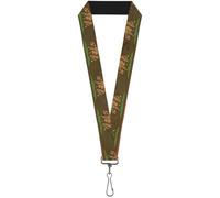 Buckle-Down Lanyard-1.0"-California Flag Weathered Browns 22" x 1" Multicolor